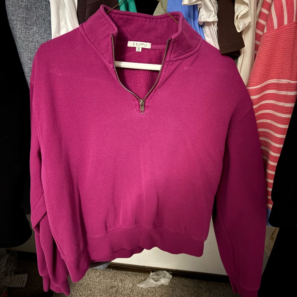 Z Supply cropped quarter zip